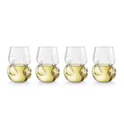 4pc Final Touch 266ml Hand Crafted Conundrum White Wine Stemless Glass Drinkware