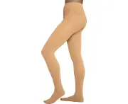 (Child Small (6-8, Light Tan) - Chloe Noel Figure Skating Footed Tights TF8830