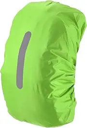 uxcell Waterproof Backpack Rain Cover, 15L-25L Waterproof Backpack Cover, Bag Rain Cover with a Vertical Reflective Strap for Hiking/Biking/Camping/Outdoor Traveling [Grass Green]