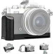 JJC Z fc-GR1 Metal Hand Grip Secure Handle Bracket for Nikon Z fc Zfc Camera, Anti-Slip Pads Design & Arca Swiss Type Quick Release Plate Design, with 1/4"-20 Screw Hole