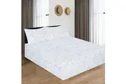 King Luxury 100% Cotton Flannelette Fitted Bed Sheet & 2 Pillow Case Combo Set