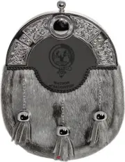 Watson of Saughton Dress Sporran 3 Tassels Celtic Arch Scottish Clan Crest