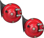 EXAOMBLE 2 Pcs Train Horns Snail Design Auto Car Horns Loud Elegant and Construction for Trucks Boats and Various Vehicles
