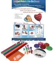 DIY Balloon Kit 13 X 19 A3+ 11" Inkjet printing Heart shape balloons 10pcs