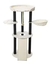 [Paws and Claws] 141cm Catsby Hampton Cat Tree Scratching Post Tower Pet Bed