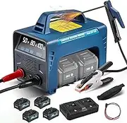 Cordless Welding Machine, Battery Powered Portable Welder MMA Arc 160a with 4 X 6.0ah Battery, Led Display, Hot Start, Digital Igbt Inverter Stick Welder Portable Spot Welder