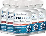 Kidney COP Calcium Oxalate Protector 120 Capsules, Patented Kidney Support for Calcium Oxalate Crystals, Helps Stops Recurrence of Stones, Stronger Than Chanca Piedra Stone Breaker Supplements 6 Pack