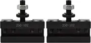 Timunr 2Pcs AXA 250-102 Quick Change Tool Post Turning Facing Holder, Boring Turning Holder Fit for Lathe Swing 6-12 Inch