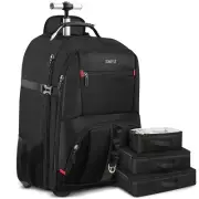ZOMFELT Rolling Backpack, Travel Backpack with Wheels, Carry on Backpacks wit...