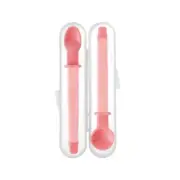 Simba It's Yummy Food Grade Feeding Spoon Set 6ms+ - Raspberry Pink