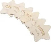 GLSTOY 6pcs Month Milestone Signs Milestone Blocks Milestone Cards Sign Milestone Cards Monthly Milestone Markers Disc Announcement Circles Sign