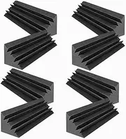 8Pcs 12x12x48cm Acoustic Reverberation Board Long Bass Trap Wall Corner Sound Treatment Sponge Studio Acoustic Foam High Density