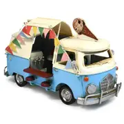 Festoon Lights Ice Cream Van Metal Ornament 28x14x16cm