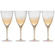 4pc Ladelle Dimpled Sunset Wine Drink/Beverage Glass 420ml Drinkware Set
