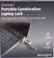 Kensington ClickSafe Combination Laptop Security Lock Steel Cable K64697US 6'