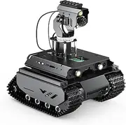Waveshare UGV Rover Open-Source 6 Wheels 4WD AI Robot,Compatible with Raspberry Pi 4B, Dual Controllers, Comes with Pan-Tilt Module, PI4B-4GB NOT Included