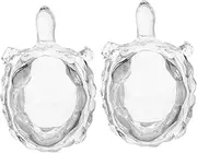 BESPORTBLE 2Pcs Turtle Figurine Elegant Decorative Animal Statues for Home and Office Decor Craftsmanship Radiant Appearance Fortune Tortoise Ornaments
