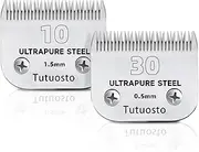Clipper Blades Pet Grooming Clipper Replacement Blades Detachable Blade Compatible with andis/wahl/Oster Dog Clippers Size 10/30