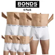 Mens Bonds Guyfront Trunk BULK 6 Pack Cotton Stretch Seamfree Cricket Sport MZVJ