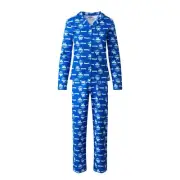 AFL Footy Team Womens Lady Flannelette Pyjamas Cotton PJ Set Sleepwear Pants