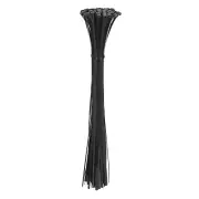 20 Inch Releasable Cable Ties Adjustable Zip Ties Black 100Pcs