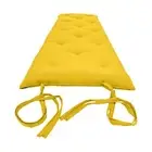 Twin Traditional Japanese Floor Rolling Mattress, Shiki Futon 3 x 39 x 80 Yellow