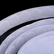 500pcs 20mm Dots Self Adhesive White Coins Hook and Loop Sticky Stick-On