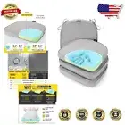 FadeShield Gel Memory Foam Chair Cushions - Water-Stain Resistant - 4 Pack