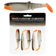 Savage Gear LB Cannibal Soft Bait Shad 6.8cm Qty 5 White and Black