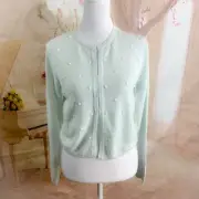 NEW TED BAKER Zeldah Stone Detail cardigan in Mint Size 1 US 2