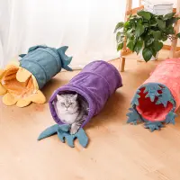 在飛比找蝦皮商城精選優惠-貓咪隧道玩具可折疊寵物貓玩具遊戲通道貓窩滾地龍