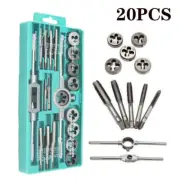 Car Metric Hand Tap Die Set M3-M12 Screw Thread Plugs Straight Taper Reamer Tool