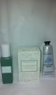crabtree evelyn nantucket briar soap, gel, hand cream set of 3 new