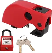 New Circuit Breaker Box Lock Lockout Device, Compact Universal Electrical Lockout Tagout Kit, Circuit Breaker Clamp on Safety Lock Set for Industrial Factories
