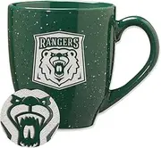 Rico Industries NCAA Wisconsin–Parkside Rangers Primary Logo Green 16 oz Team Color Laser Engraved Speckled Ceramic Coffee Mug