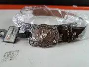 Nocona Boys' Piercing Underlay Western Belt - N4439033, Size 24