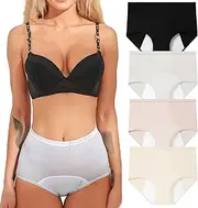 4Packs Eternaldries Leak Proof Underwear, Leakproof Underwear for Women Incontinence, Leakproof Ladies Underwear Over 60, Womens Leak Proof Underwear Washable