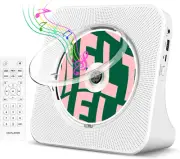 Desktop CD Player Portable with Bluetooth,Dual Stereo Speakers, CD Music Player