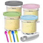 Creami Pints and Lids for - 4Pack Creamy Icecream Containers Cups Jars Tubs Canisters Set NC299AMZ