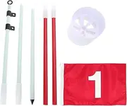 Golfs Pin Flags Hole Cup Set Golfs Practice Putting Green Flags And Hole Cup Portable Golfs Flagstick For Yard Backyard