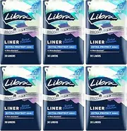 Libra ProSkin Extra Protect 30 Liners 180 Count (6 Packs of 30)