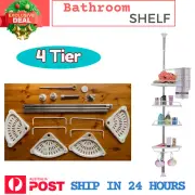 Telescopic Shower Corner Shelf Caddy Hold Bathroom Organiser Storage Rack Melb