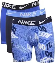 [Nike] Boy's Dri-Fit™ Boxers 3-Pack (Big Kids) White/University Blue LG (14-16 Big Kid)