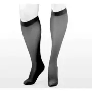 Juzo Naturally Sheer Knee High 20-30mmhg (Black) Size I (1)