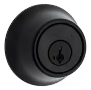Kwikset Matte Black Double Cylinder Deadbolt Featuring SmartKey Security