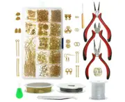 1010PCS Jewellery Making Kit Wire Findings Pliers Starter Tool Earring DIY