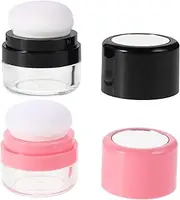 2pcs Fluffy Powder Small Fish Tank Golden Ice Pellet Cup Packaging Equipment Stickers Small Sauce Cup Travel Container Indicator Light Stickers Grounding Mark Stickers Plastic