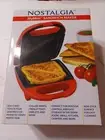 Nostalgia My Mini Sandwich Maker Red Panini Omelet Quesadilla
