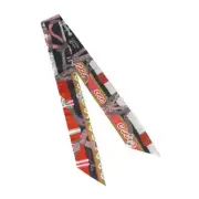 HERMES TWILLY FANTAISIE D ETRIERS Armor Fantasy Scarf 063921S 35 Silk ANTHRACITE