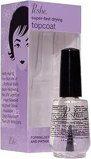 Poshe Super Fast Drying Top Coat, 0.5 Fluid Ounce